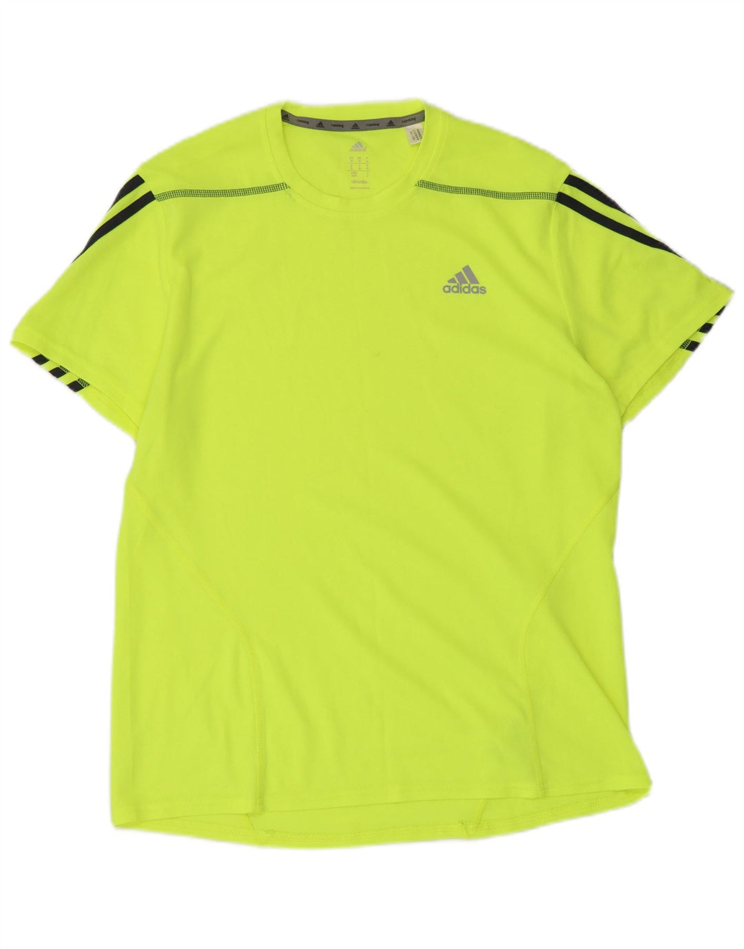 Męska koszulka Adidas Climalite Top, średni żółty poliester