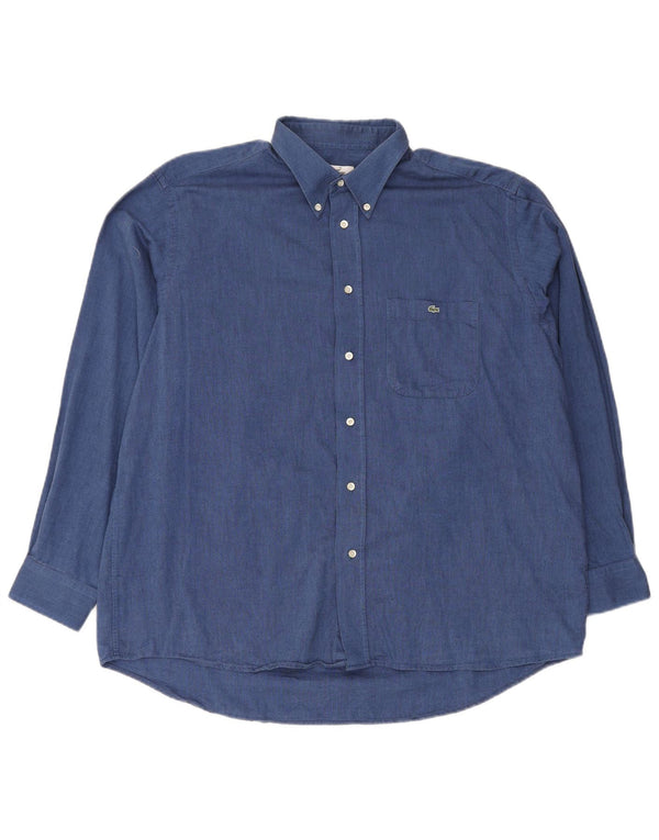 Koszula męska Lacoste rozmiar 43 XL, niebieska, bawełniana