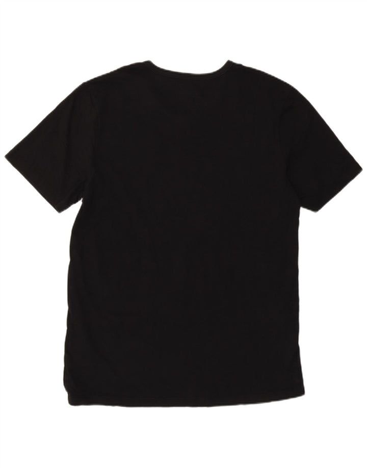T-shirt męski Hugo Boss, średni czarny, bawełniany