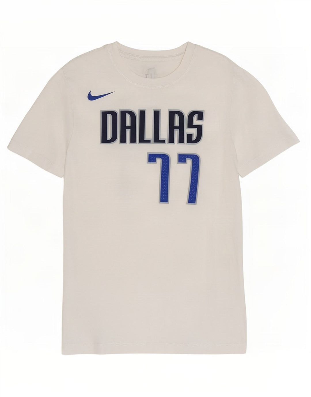 Męska koszulka z grafiką Nike Dallas Mavericks, średnia biała bawełna