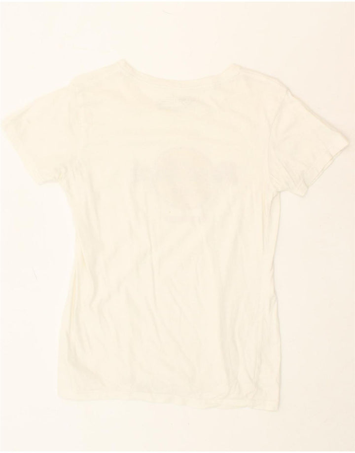 HARD ROCK CAFE Womens Budapest Graphic T-Shirt Top UK 12 Medium White Vintage Hard Rock Cafe and Second-Hand Hard Rock Cafe from Messina Hembry 