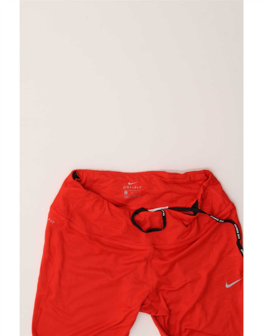 NIKE Womens Dri Fit Capri Tracksuit Trousers UK 12 Medium  Red Vintage Nike and Second-Hand Nike from Messina Hembry 