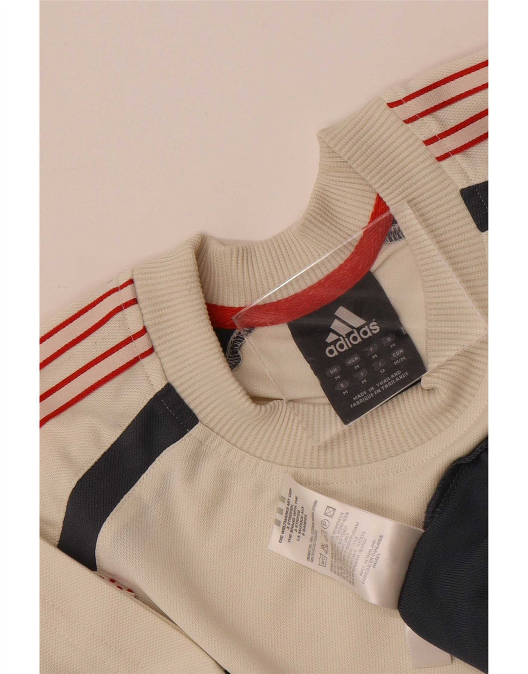 Adidas Męska koszulka Top Medium Beige Colourblock Poliester