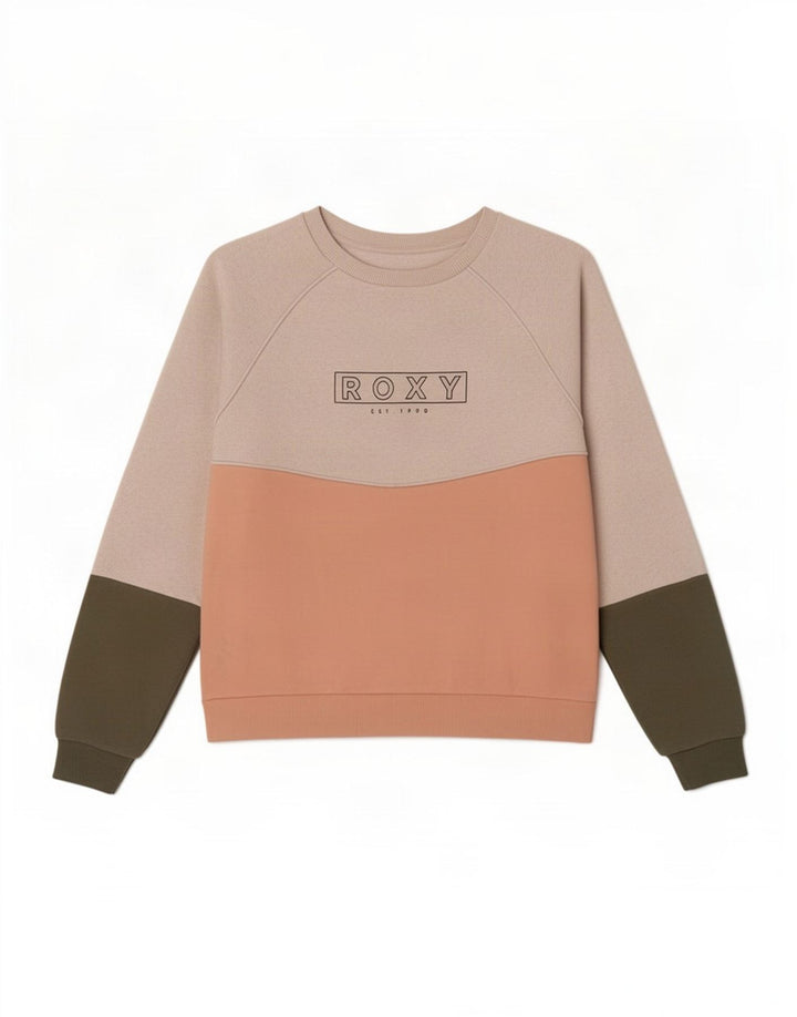 Damska bluza dresowa Roxy UK 14 Średnia, wielobarwna, z blokami kolorów