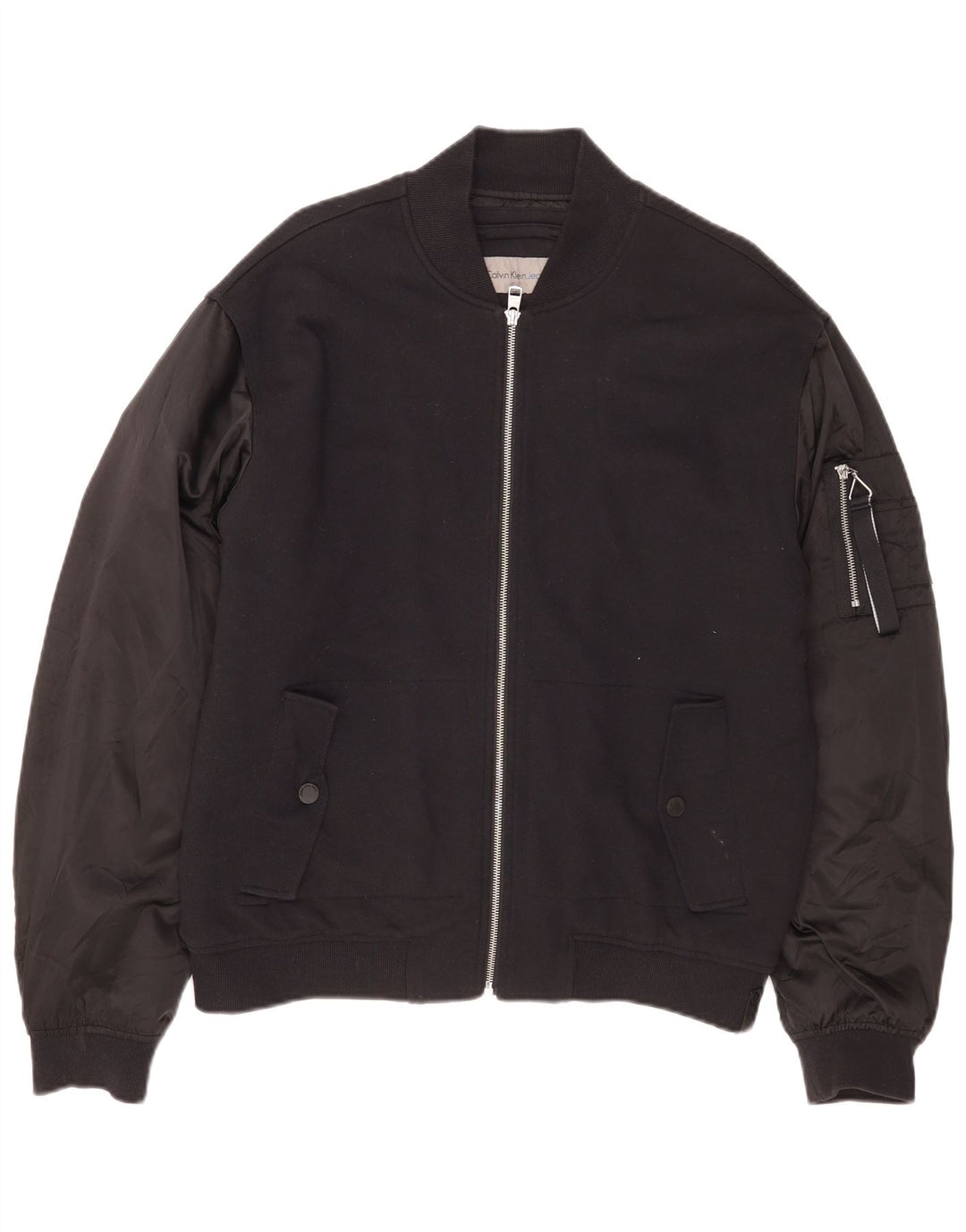 Męska kurtka bomberka Calvin Klein Jeans UK 40, duża, czarna, bawełniana