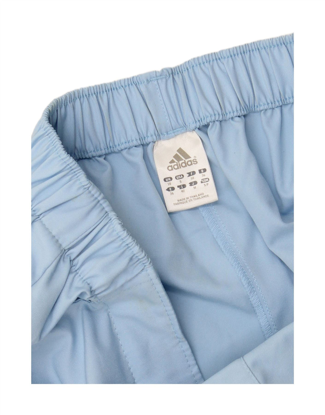 ADIDAS Womens Sport Shorts UK 10 Small  Blue Polyester