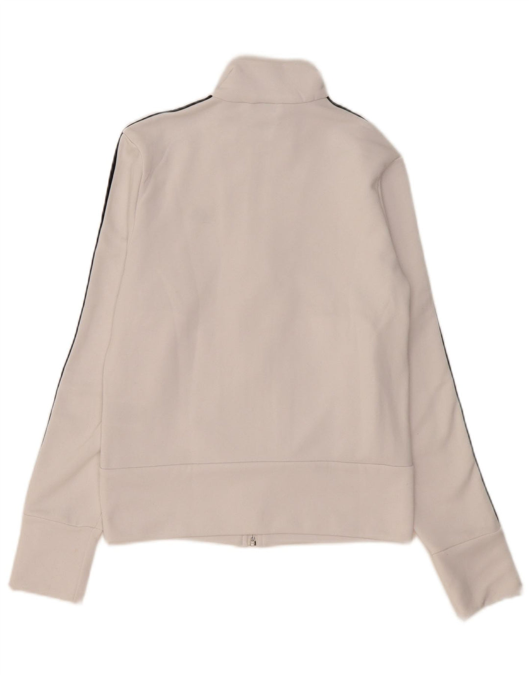 ADIDAS Womens Tracksuit Top Jacket UK 10 Small White Polyester Vintage Adidas and Second-Hand Adidas from Messina Hembry 