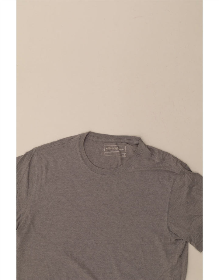 EDDIE BAUER Mens T-Shirt Top Medium Grey Cotton Vintage Eddie Bauer and Second-Hand Eddie Bauer from Messina Hembry 