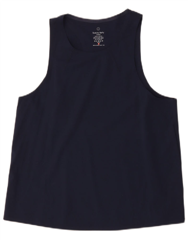 Damska kamizelka Sweaty Betty Top UK 14, duża, granatowa, poliamid
