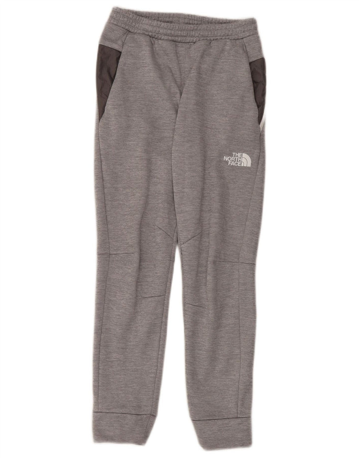 Chłopięce spodnie dresowe The North Face w wieku 11–12 lat, duże, szare, poliestrowe