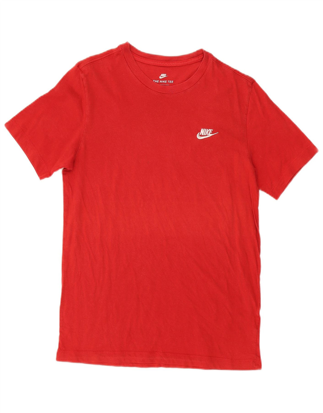 Męski T-shirt NIKE o sportowym kroju, średni czerwony