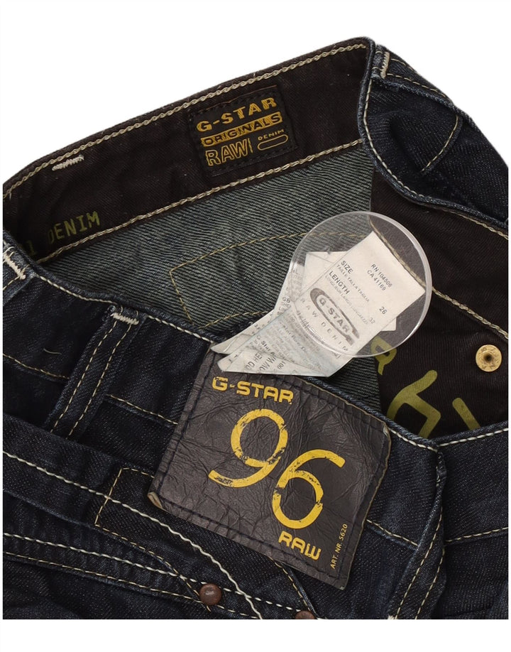 Damskie jeansy slim G-Star W26 L32 Granatowa bawełna