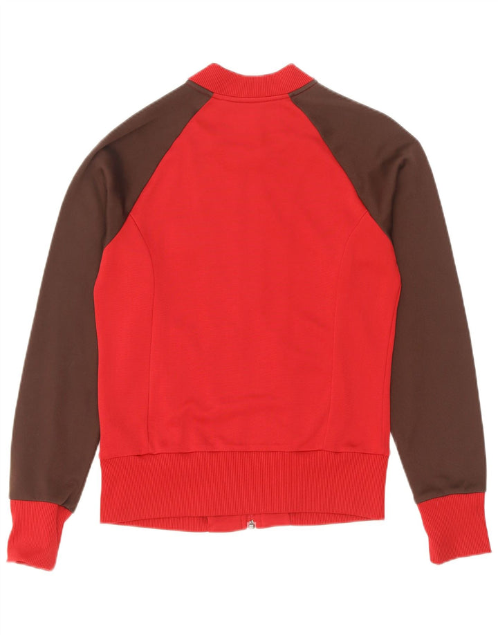 Damska bluza dresowa Adidas IT 38 XS Czerwony poliamid z blokami kolorów