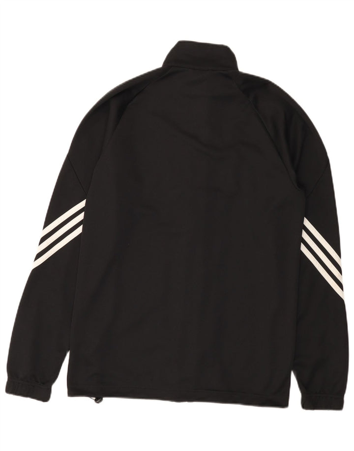 Adidas Męska kurtka dresowa Climalite, mała, czarna, poliestrowa
