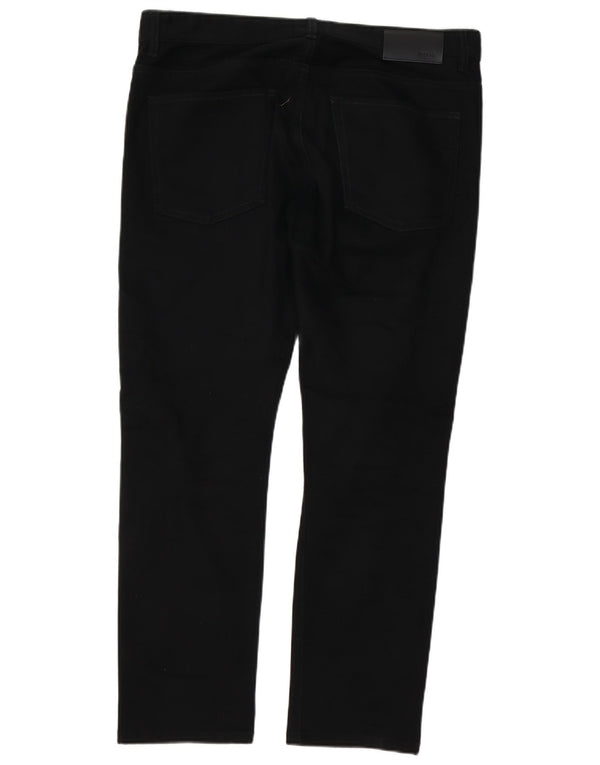 Męskie proste dżinsy HUGO BOSS W36 L29 Czarna bawełna