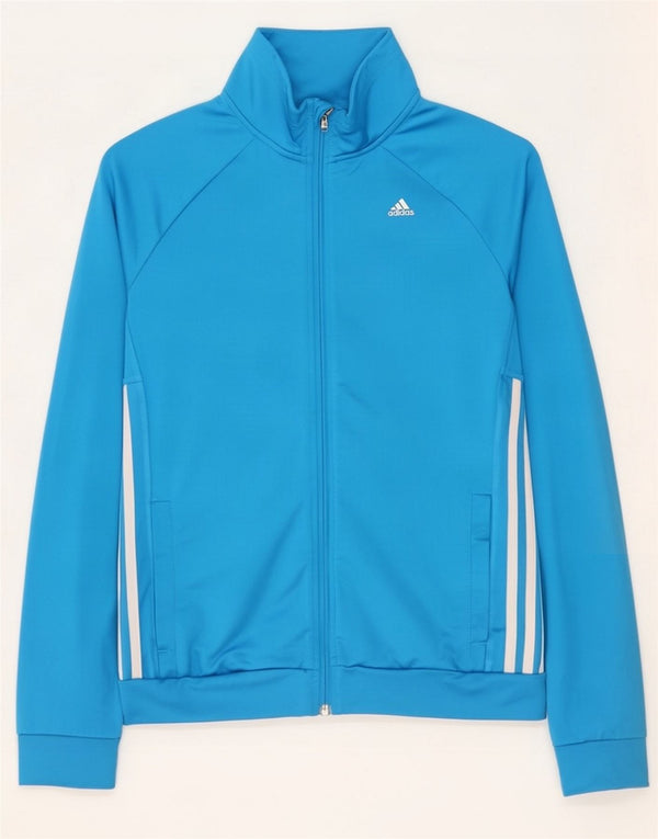 Damska kurtka dresowa Adidas Climalite Top Jacket UK 8/10 Mały niebieski poliester