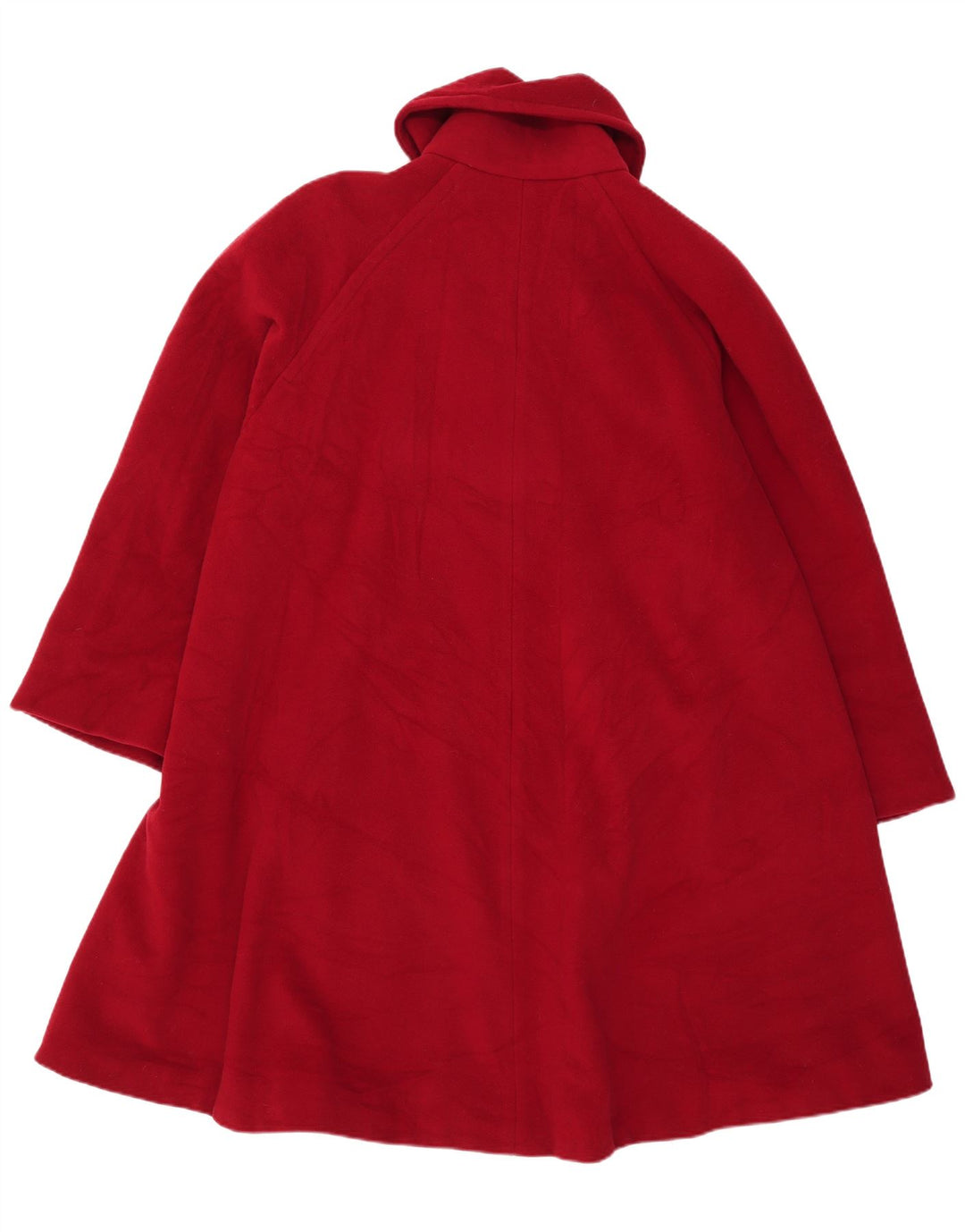 mabb Damski płaszcz oversize z podwójnymi piersiami UK 18 XL, czerwona wełna