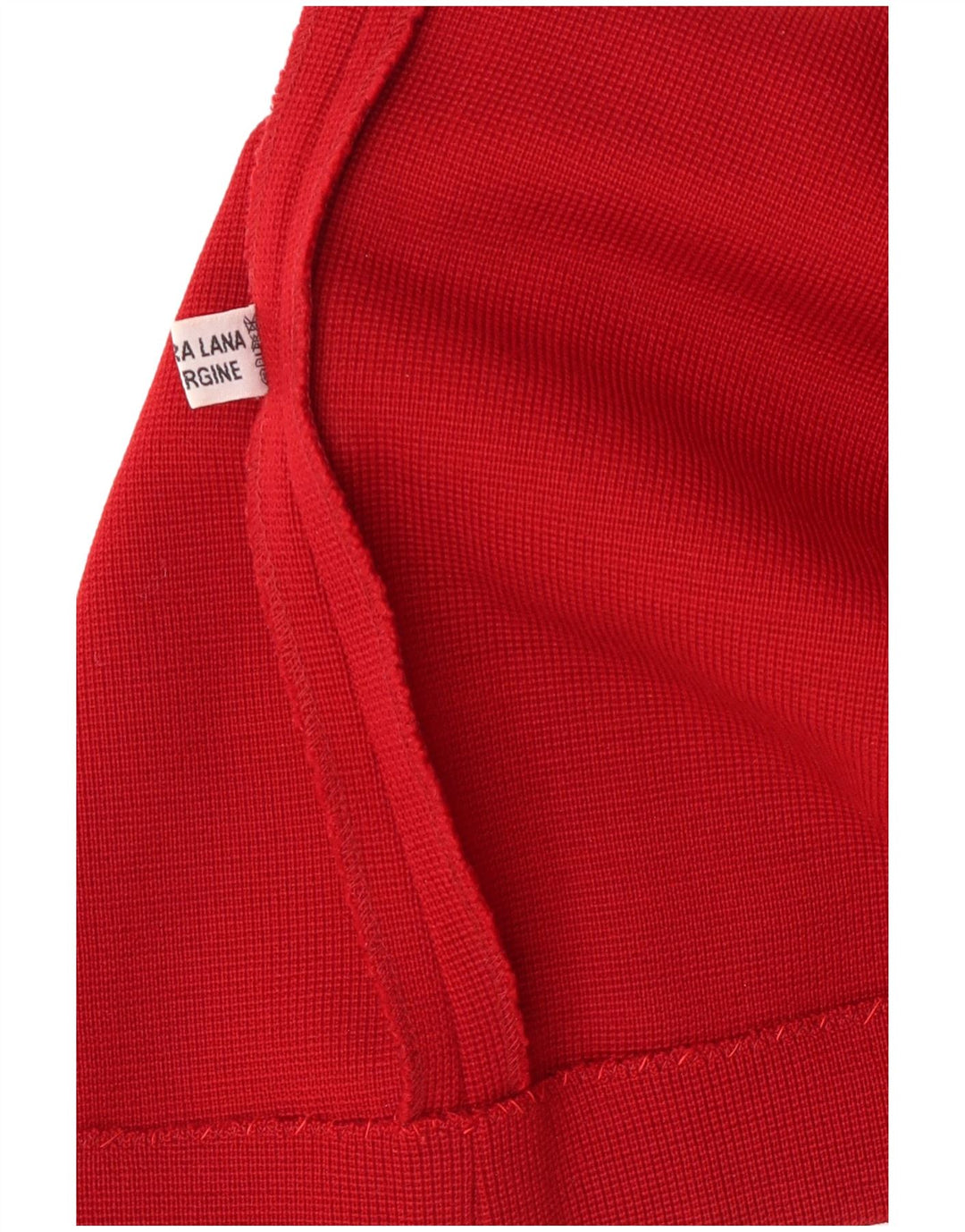 Vintage damska spódnica ołówkowa W32 duża czerwona wełna