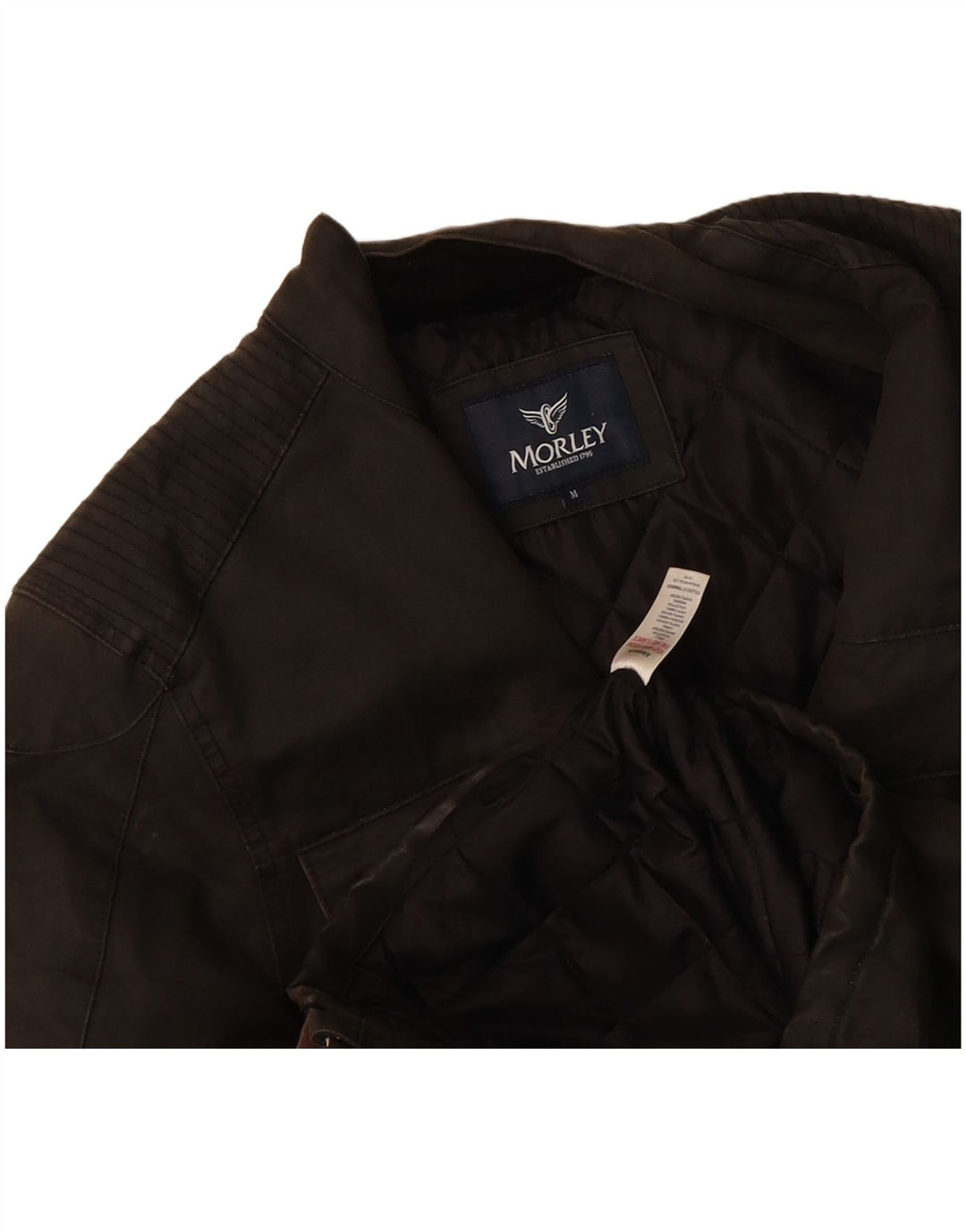 MORLY'S Mens Military Jacket UK 38 Medium Khaki Cotton