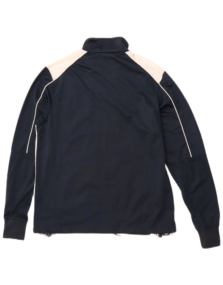 Męska kurtka dresowa BRUGI, średni granatowy, poliester z blokami kolorów