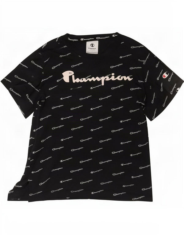 Damska koszulka graficzna Champion Top UK 12 Medium Black