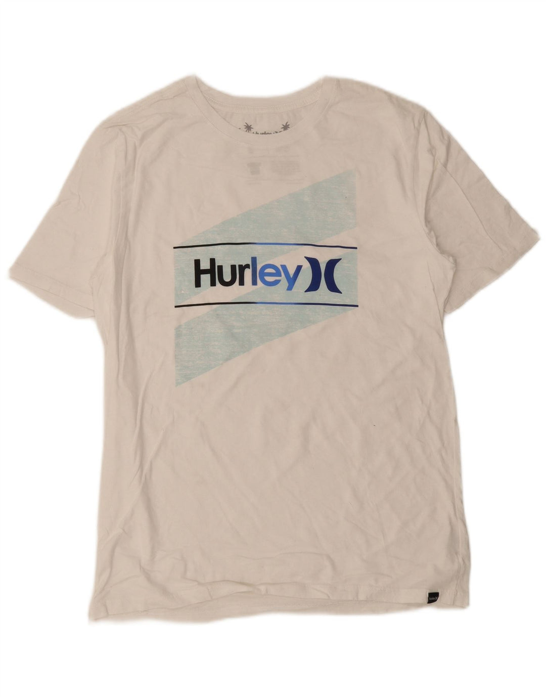 Męski T-shirt z grafiką Hurley, mały, biały, bawełniany