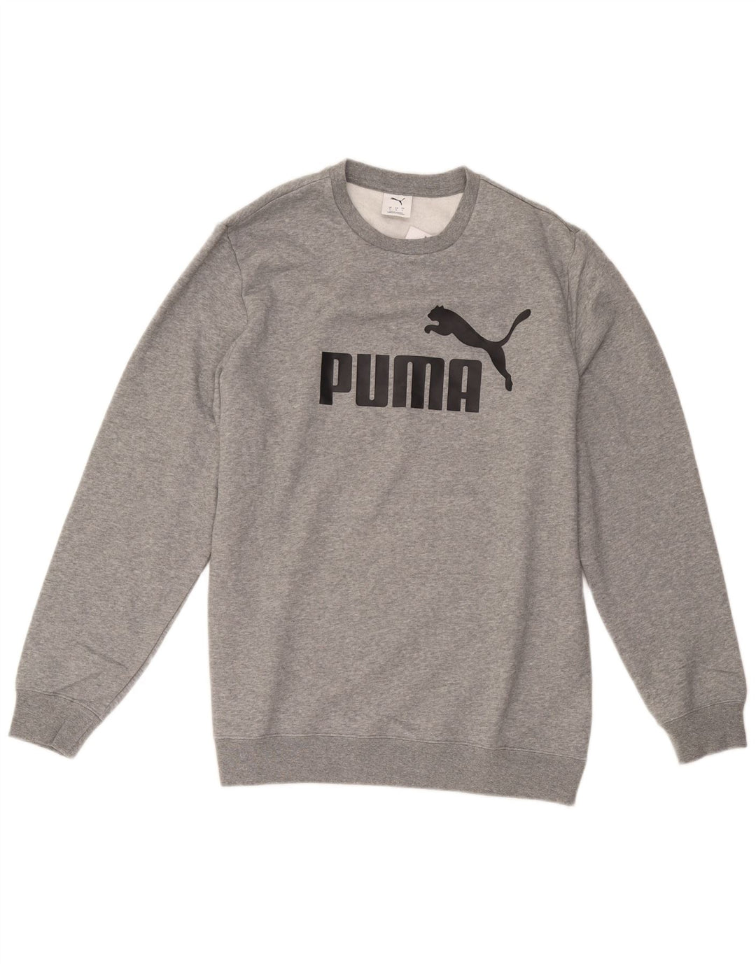 Męska bluza z grafiką Puma, duża, szara, bawełniana