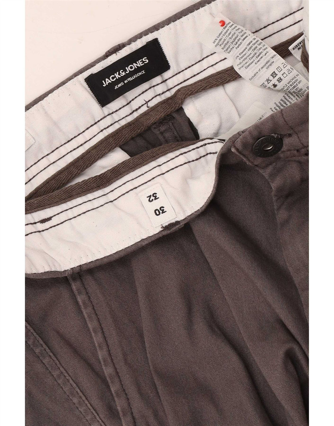 Męskie spodnie cargo Jack & Jones Joggers W30 L32 Szara bawełna