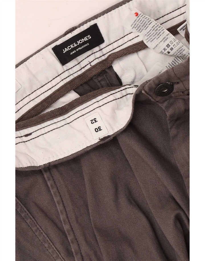 Męskie spodnie cargo Jack & Jones Joggers W30 L32 Szara bawełna