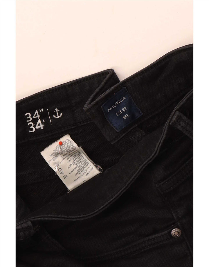 Męskie jeansy Nautica W34 L26 Czarne bawełniane
