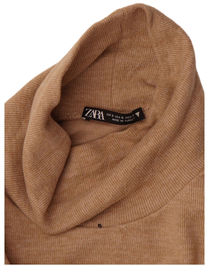 Top damski z kamizelką Zara UK 8 Small, beżowy, bawełniany