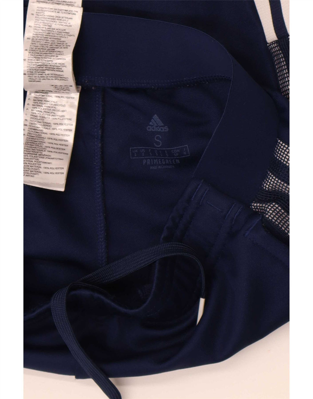Damskie spodnie dresowe Adidas UK 10, małe, granatowe, poliestrowe