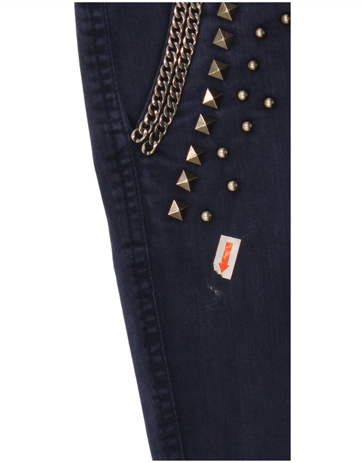 Jeansy damskie GUESS W27 L28 Granatowe, bawełniane