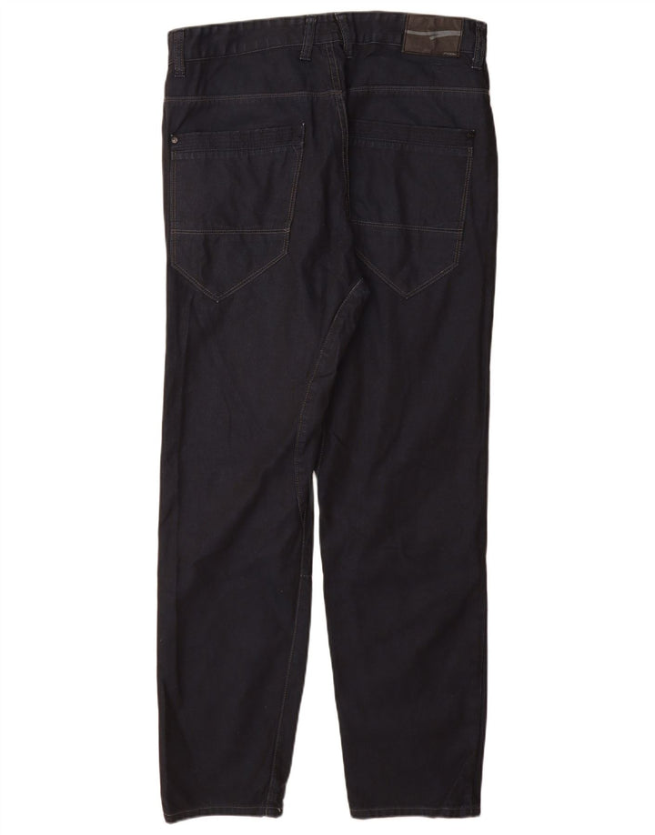 Męskie proste dżinsy FISHBONE W34 L30 granatowe