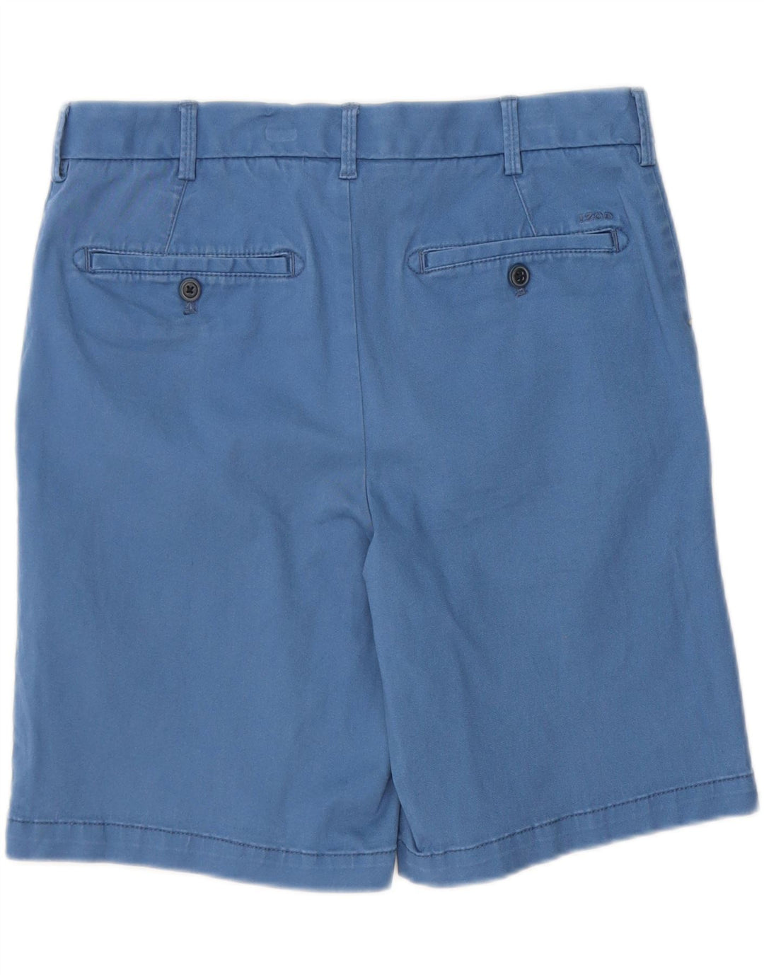 IZOD Mens Salt Water Chino Shorts W32 Medium Blue Cotton Vintage Izod and Second-Hand Izod from Messina Hembry 
