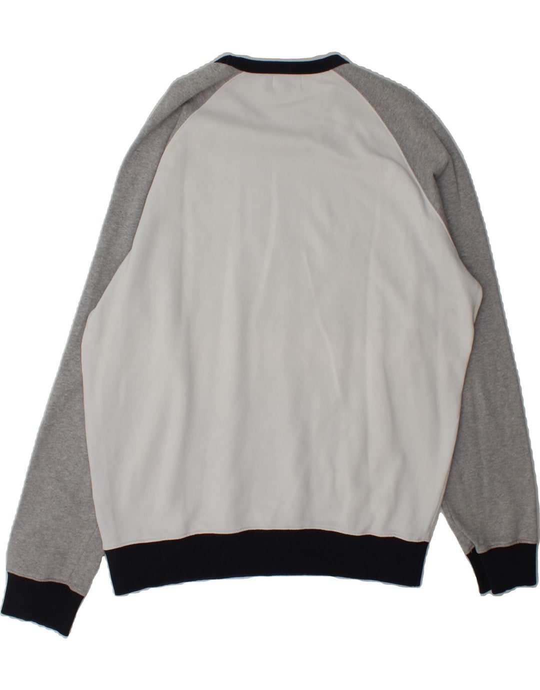 CONVERSE Mens Graphic Sweatshirt Jumper XL White Colourblock Cotton Vintage Converse and Second-Hand Converse from Messina Hembry 
