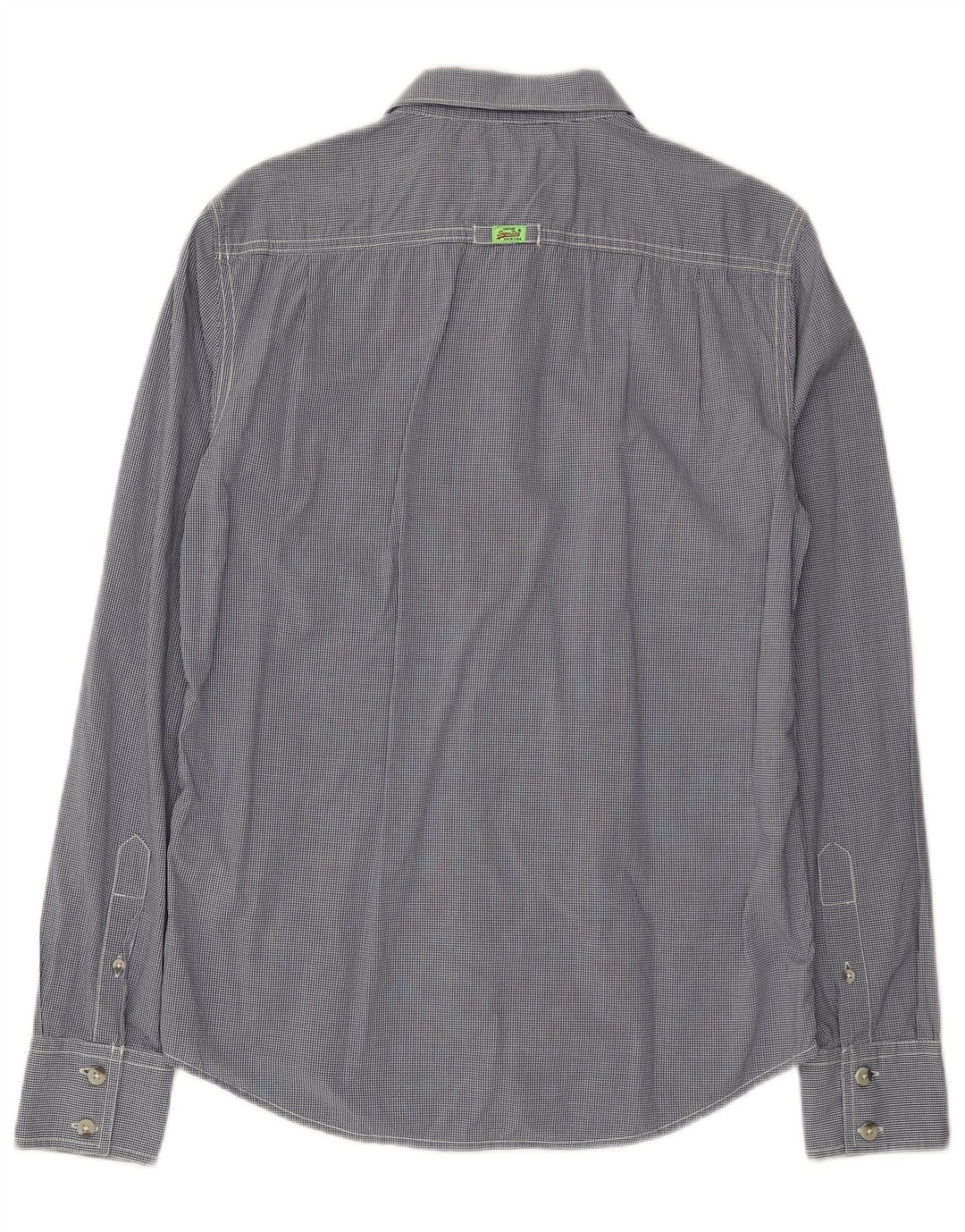 Koszula męska Superdry, bawełniana, w średnią niebieską kratkę