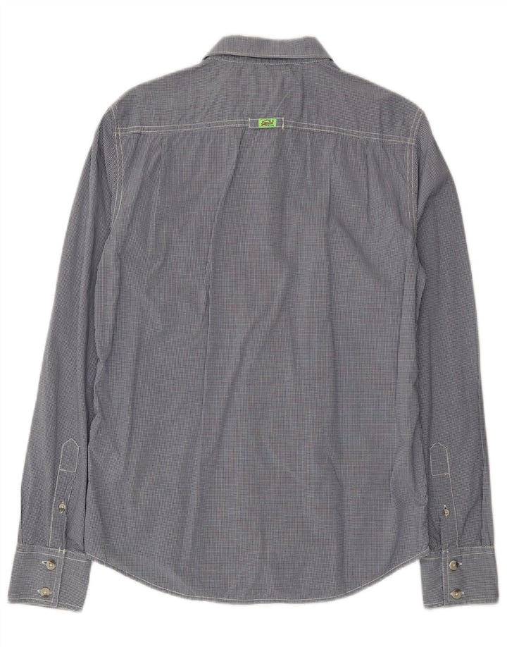 Koszula męska Superdry, bawełniana, w średnią niebieską kratkę