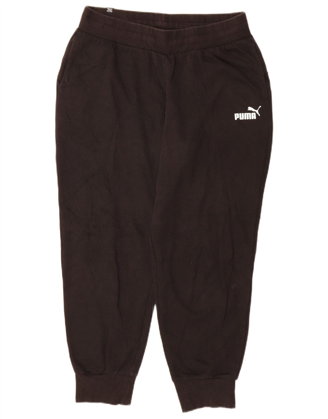 Męskie spodnie dresowe Puma Joggers, średnia czarna bawełna