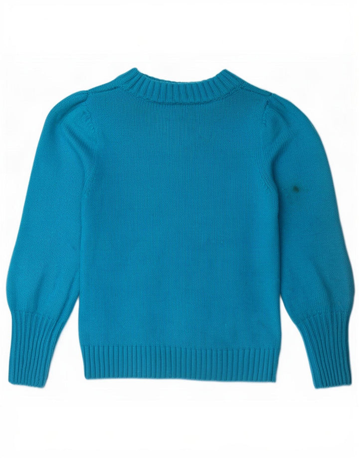 Sweter damski Gap z dekoltem w łódkę UK 12, średni niebieski, bawełniany