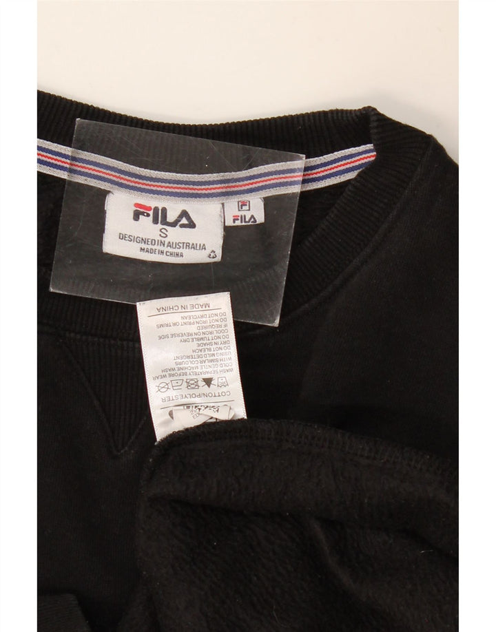Damski sweter oversize FILA UK 10, mały, czarny, bawełniany
