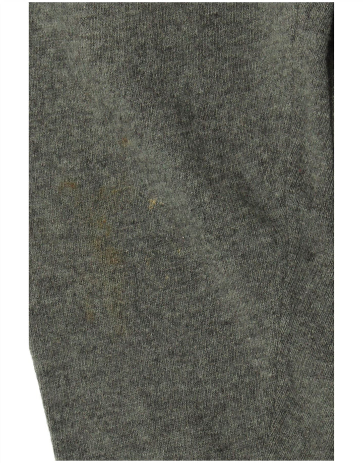 Męski sweter polo Benetton, mały, zielony, z dziewiczej wełny