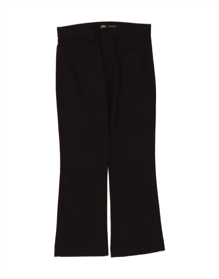 ZARA Womens Bootcut Casual Trousers Medium W28 L26 Black Vintage Zara and Second-Hand Zara from Messina Hembry 