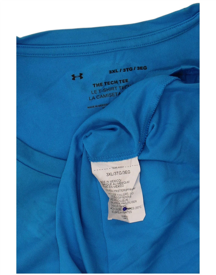 Koszulka męska Under Armour Top 3XL, niebieski poliester