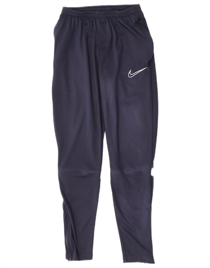 Chłopięce spodnie dresowe Nike 8-9 lat, małe, granatowe, z blokami kolorów