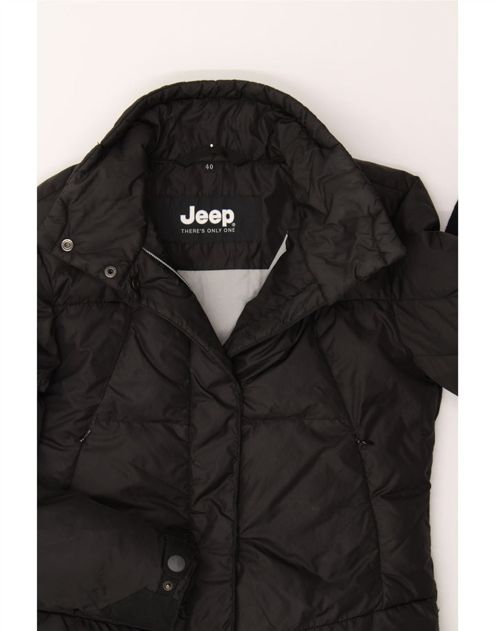JEEP Womens Padded Jacket EU 40 Medium Black Polyamide Vintage Jeep and Second-Hand Jeep from Messina Hembry 