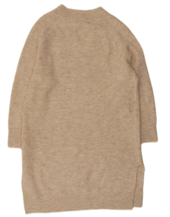 Damska sukienka sweterkowa MONSOON o luźnym kroju UK 14, średni beż, akryl