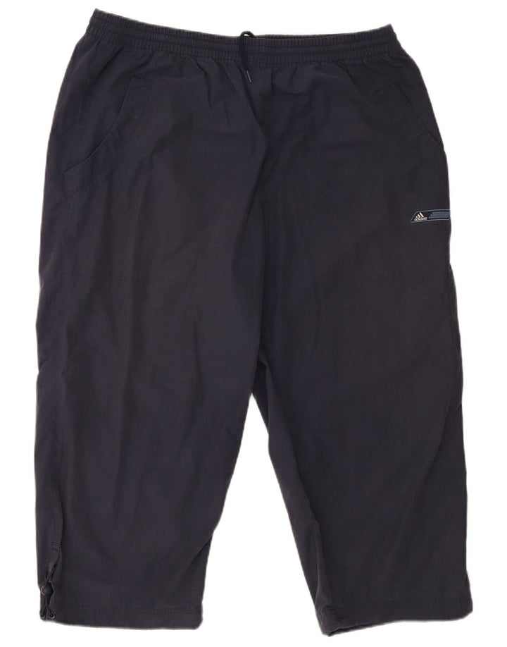 Męskie spodnie dresowe Adidas Capri XL granatowe, poliestrowe