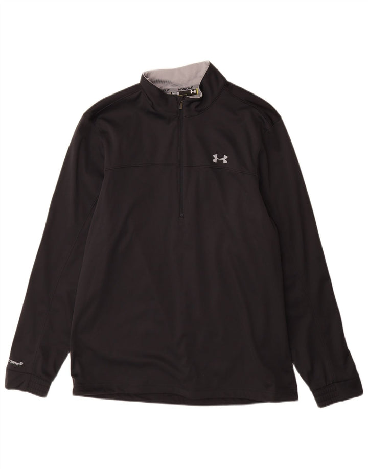 Męski dres Under Armour Cold Gear z graficznym pulowerem, średni czarny