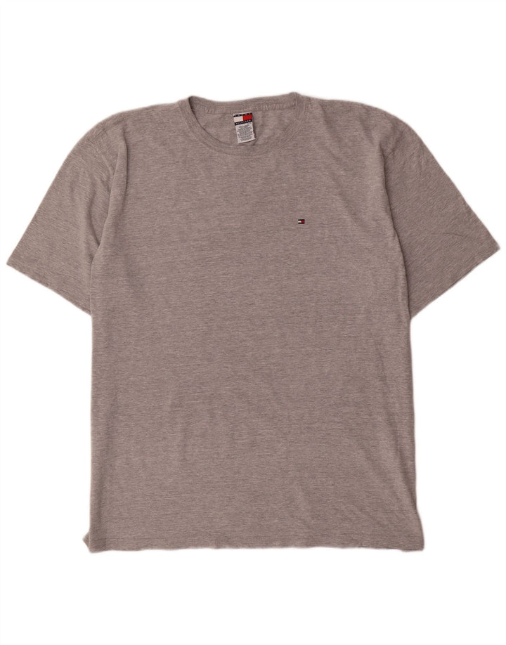 T-shirt męski Tommy Hilfiger Top XL, szary, bawełniany
